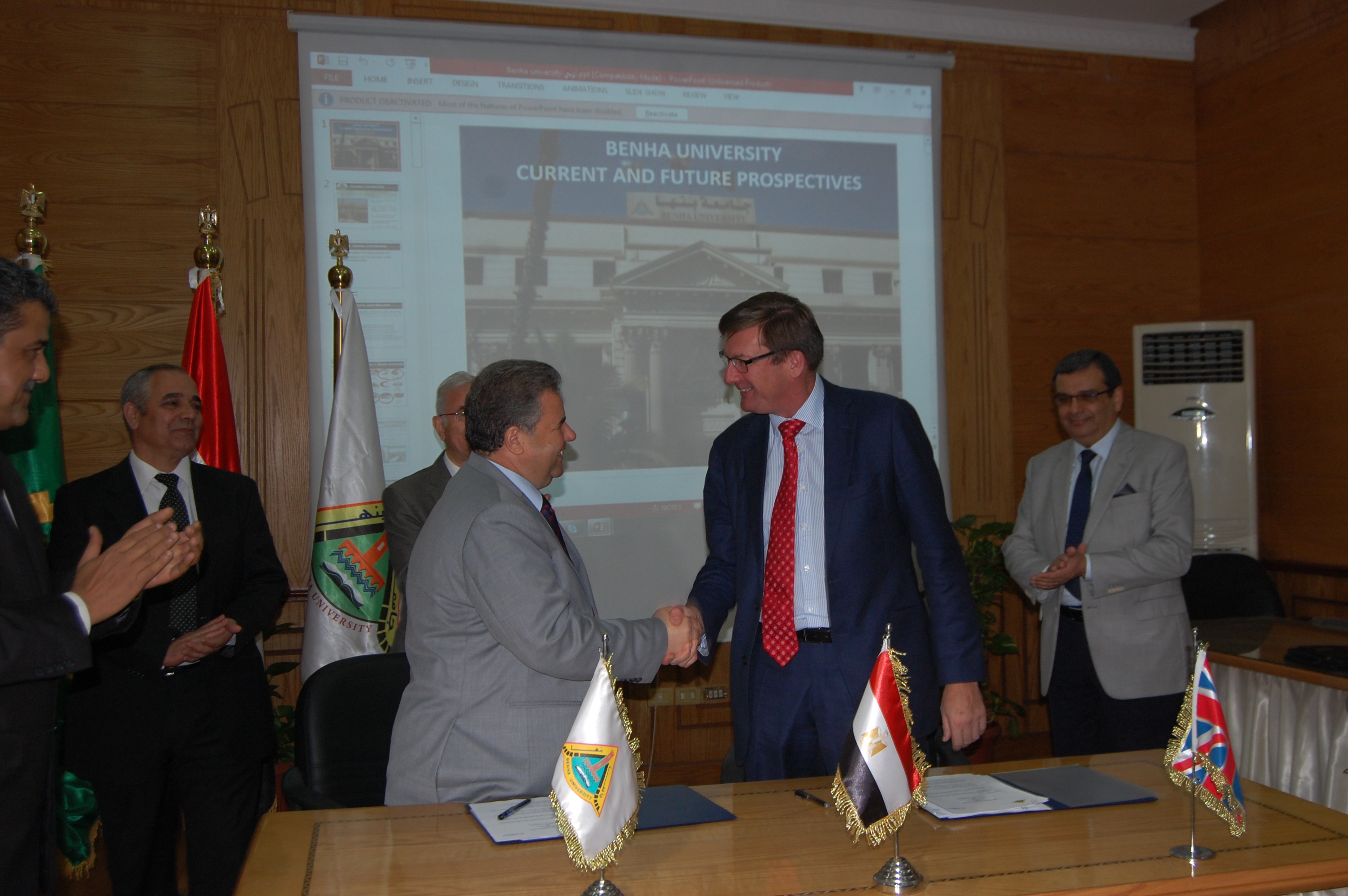  Benha University  received a delegation from University of Surrey